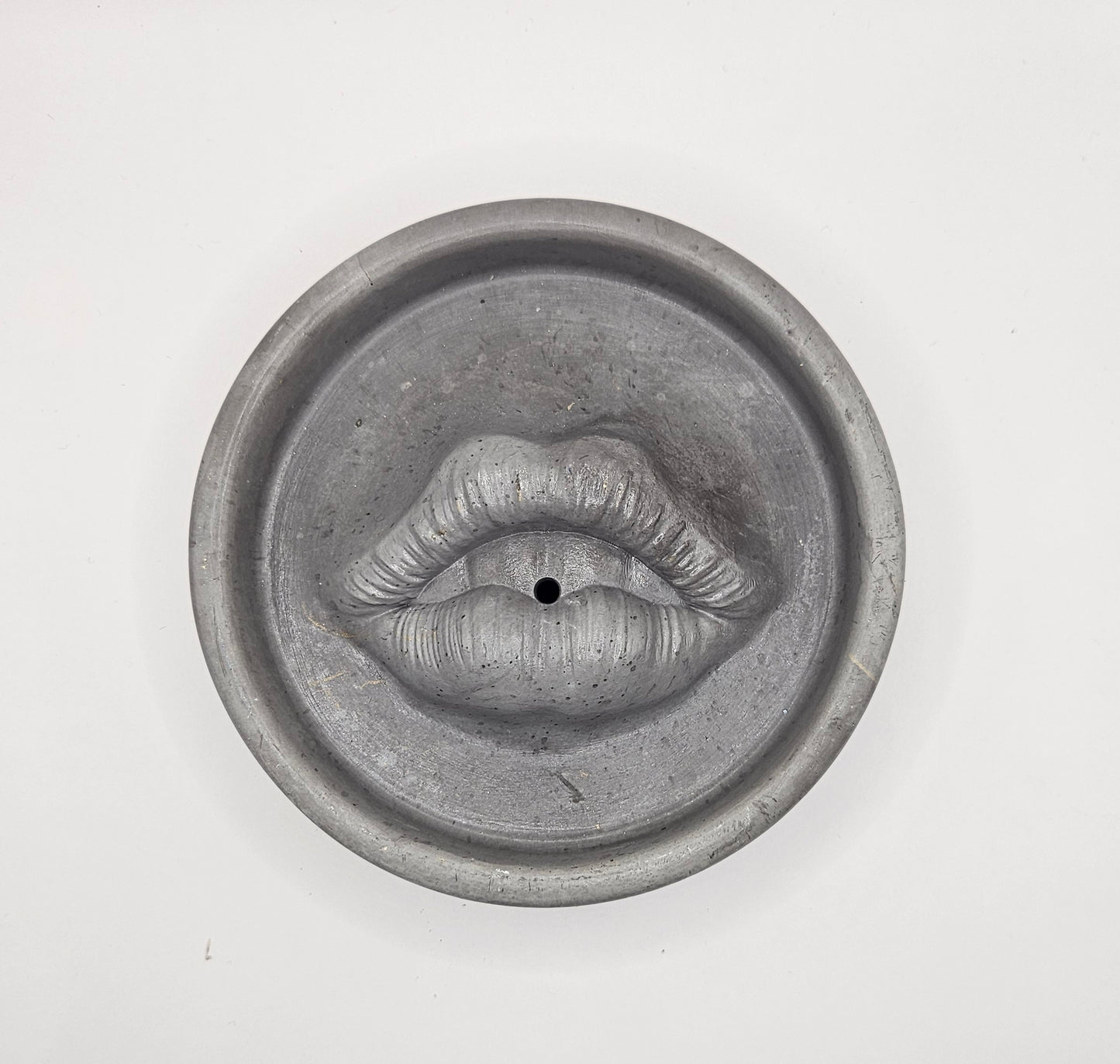 Dark Grey Lips Incense Holder