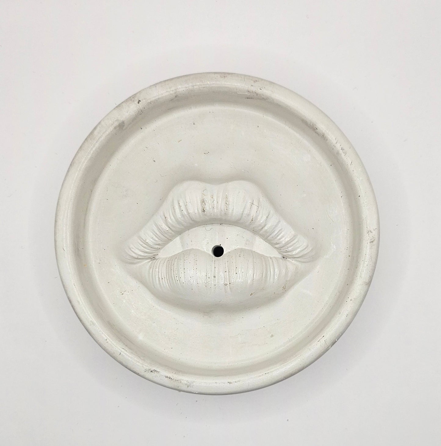 Light Grey Lips Incense Holder